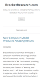 Mobile Screenshot of bracketresearch.com